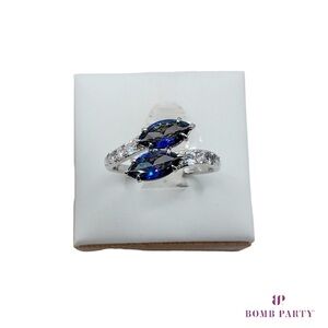 “Bold Spirit” RBP6647 Blue Rainbow Topaz Size 9